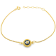 PULSEIRA PRATA DOURADA E RODEADA