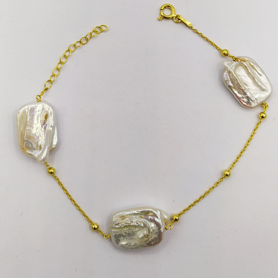 PULSEIRA PRATA DOURADA