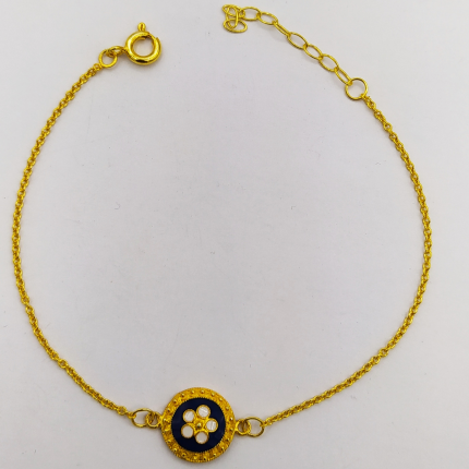 PULSEIRA PRATA DOURADA