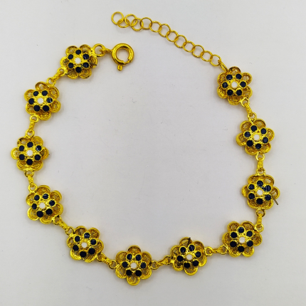 PULSEIRA PRATA DOURADA