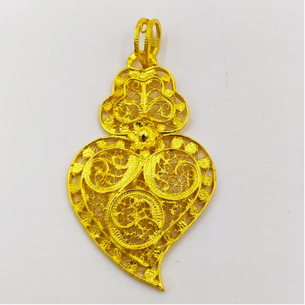 MEDALHA PRATA DOURADA