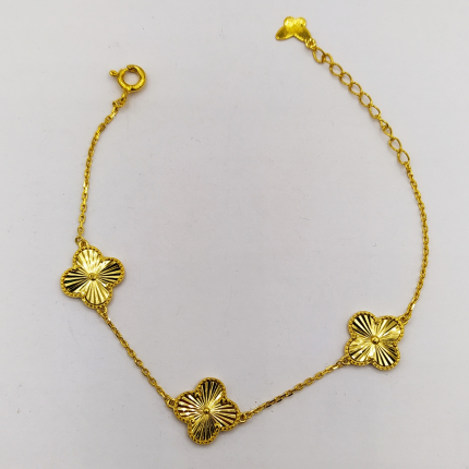 PULSEIRA PRATA DOURADA