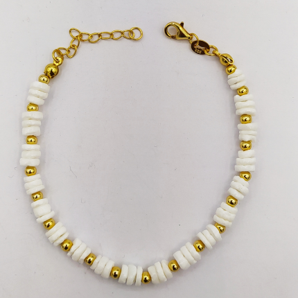 PULSEIRA PRATA DOURADA
