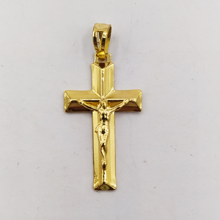 CRUCIFIXO OURO AMARELO 19K