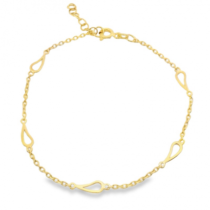 PULSEIRA PRATA DOURADA
