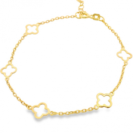 PULSEIRA PRATA DOURADA