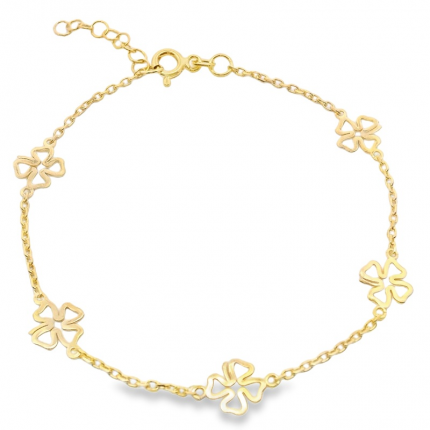 PULSEIRA PRATA DOURADA