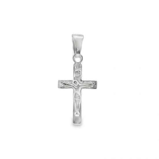 CRUCIFIXO PRATA RODEADA