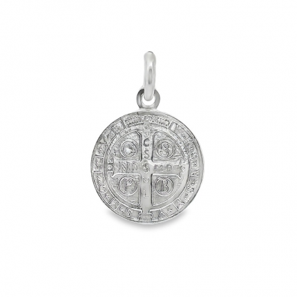 MEDALHA PRATA RODEADA