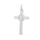 CRUCIFIXO PRATA RODEADA