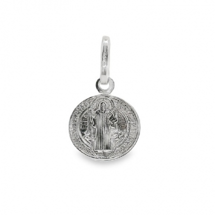 MEDALHA PRATA RODEADA
